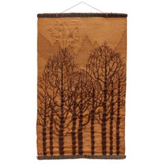 Large Woven Wool Textured Three Art Wall Hanging Tapestry