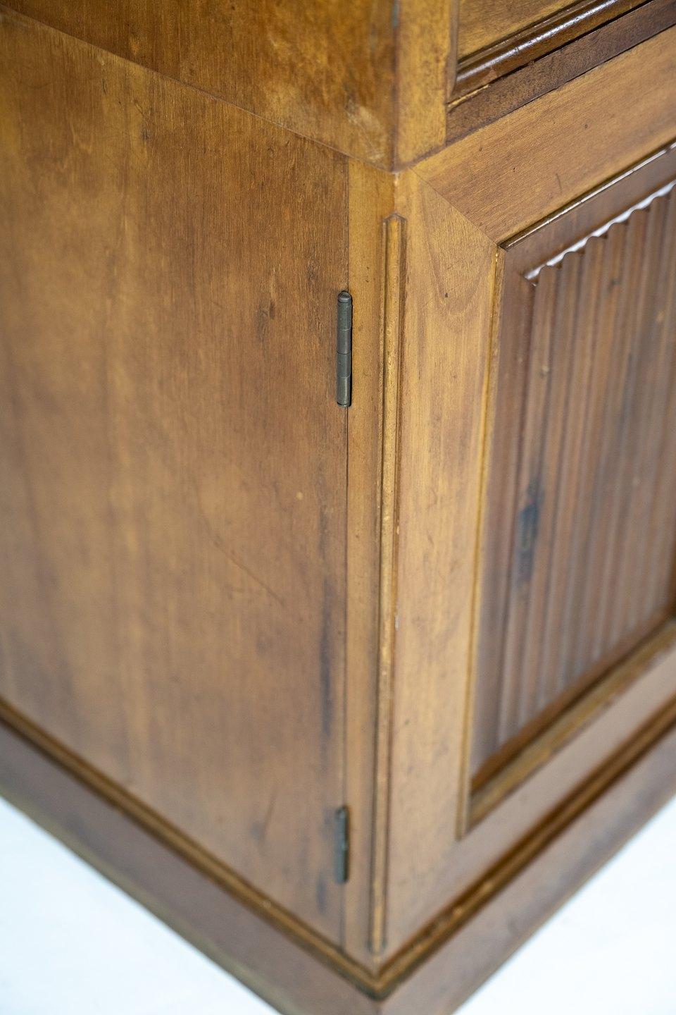 Early 20th Century Large Writing Desk Made In Light Mahogany From 1920s For Sale