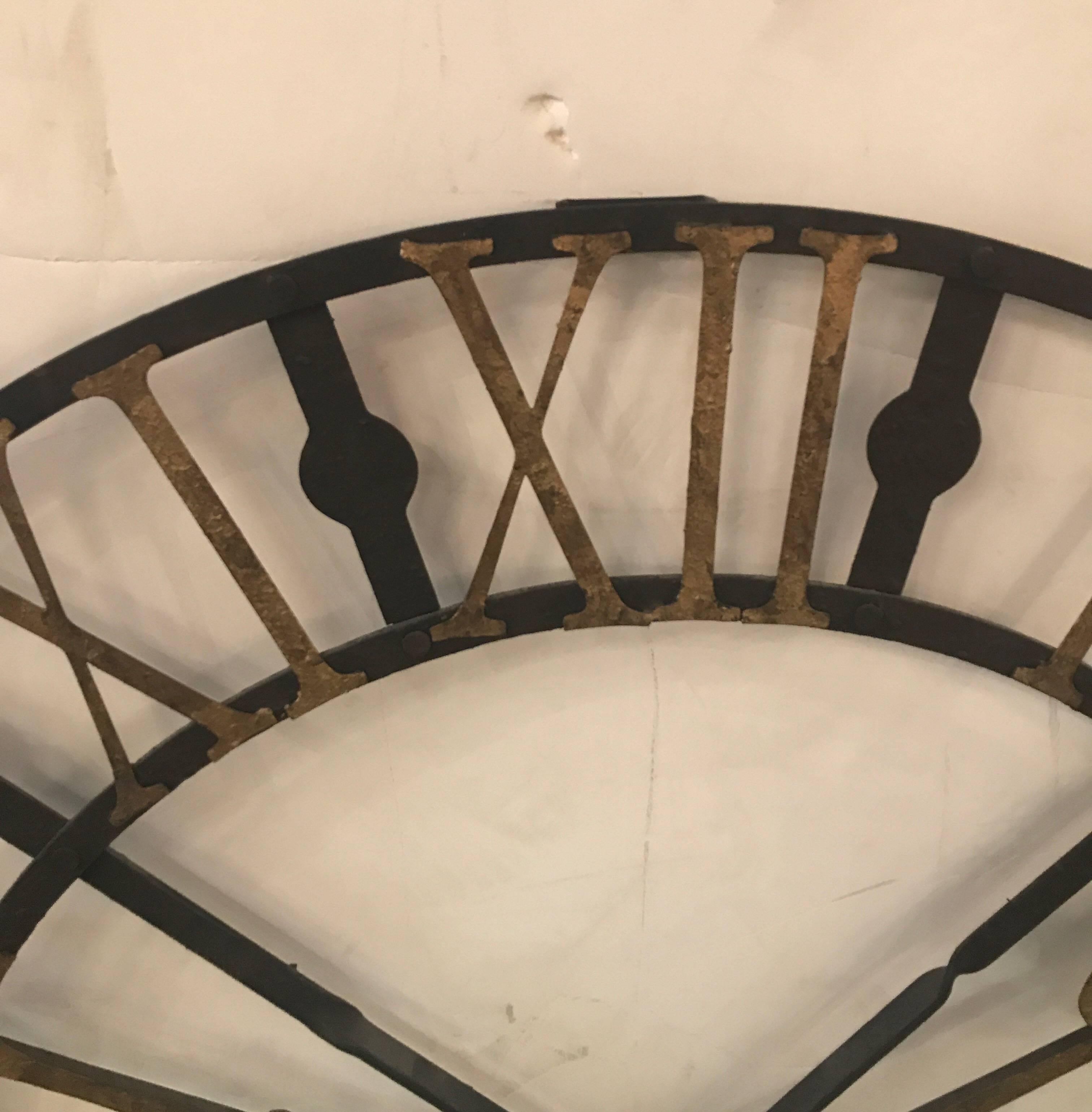Unknown Large Wrought Iron Clock Face