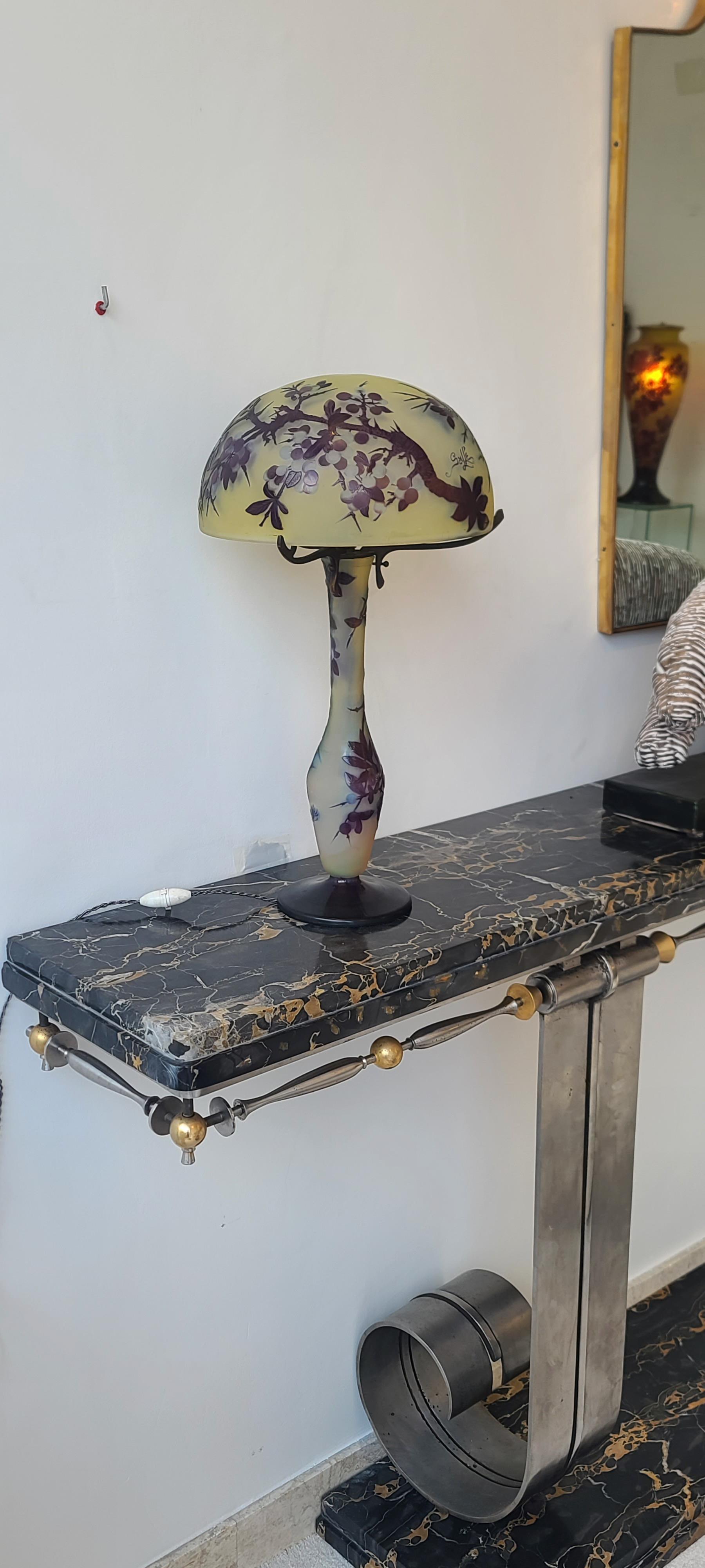 Large Wrought-Iron Art Deco Console, attributed to Raymond Subes, circa 1930 For Sale 2