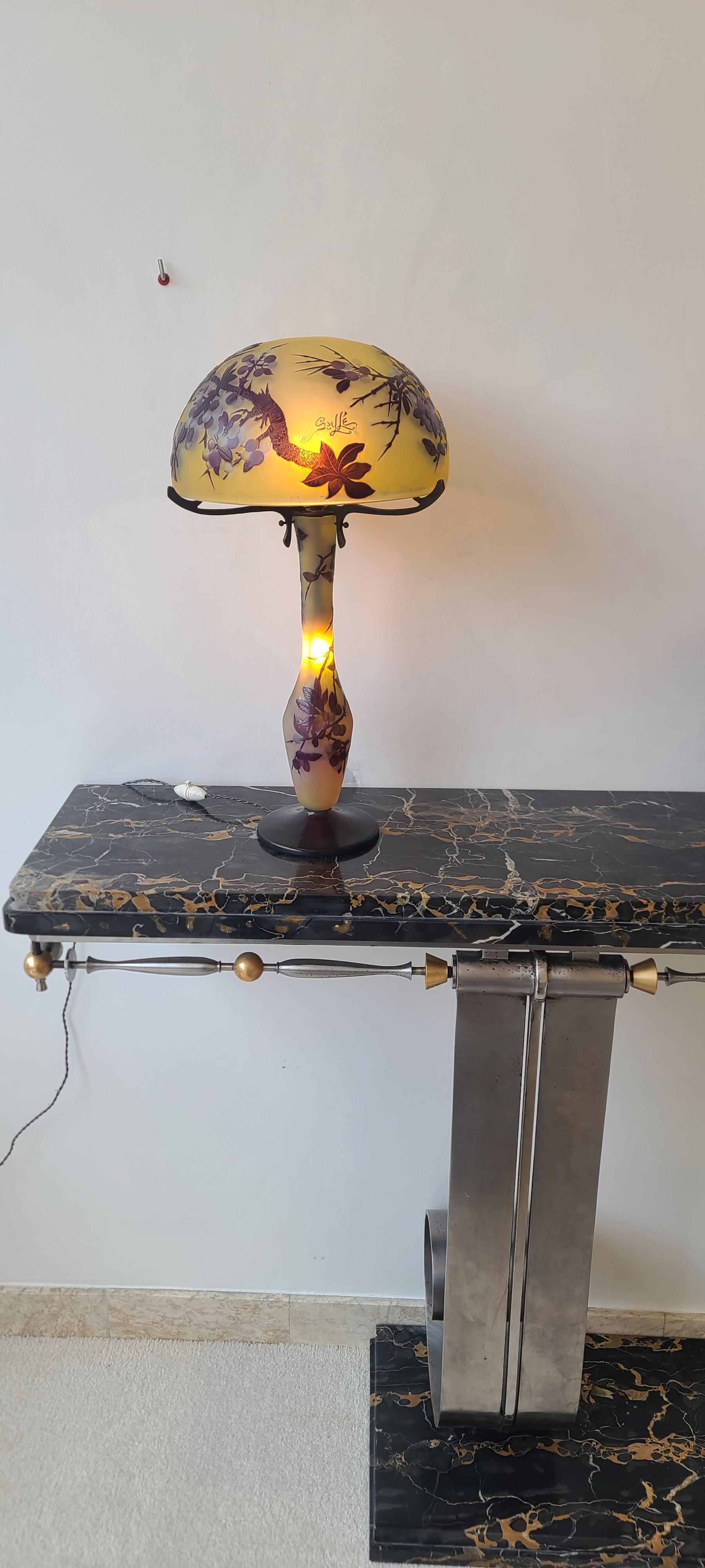 Large Wrought-Iron Art Deco Console, attributed to Raymond Subes, circa 1930 For Sale 3