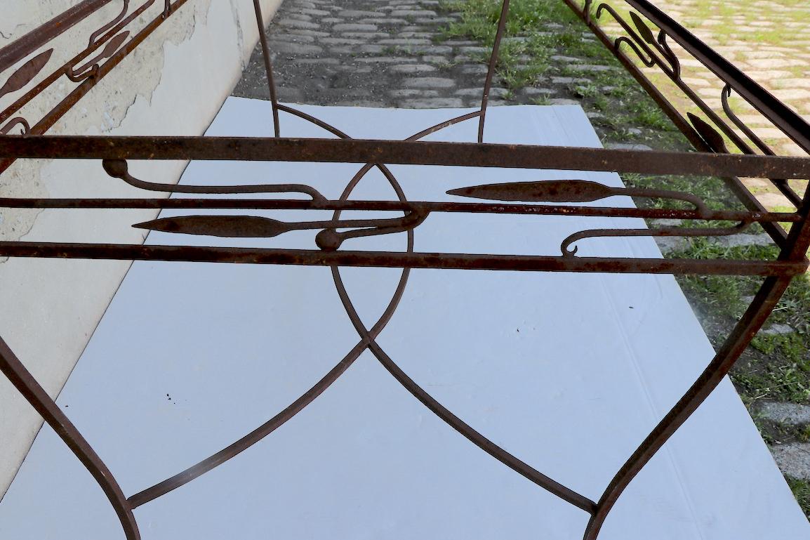 Large Wrought Iron Art Deco Table Attributed to Salterini 3
