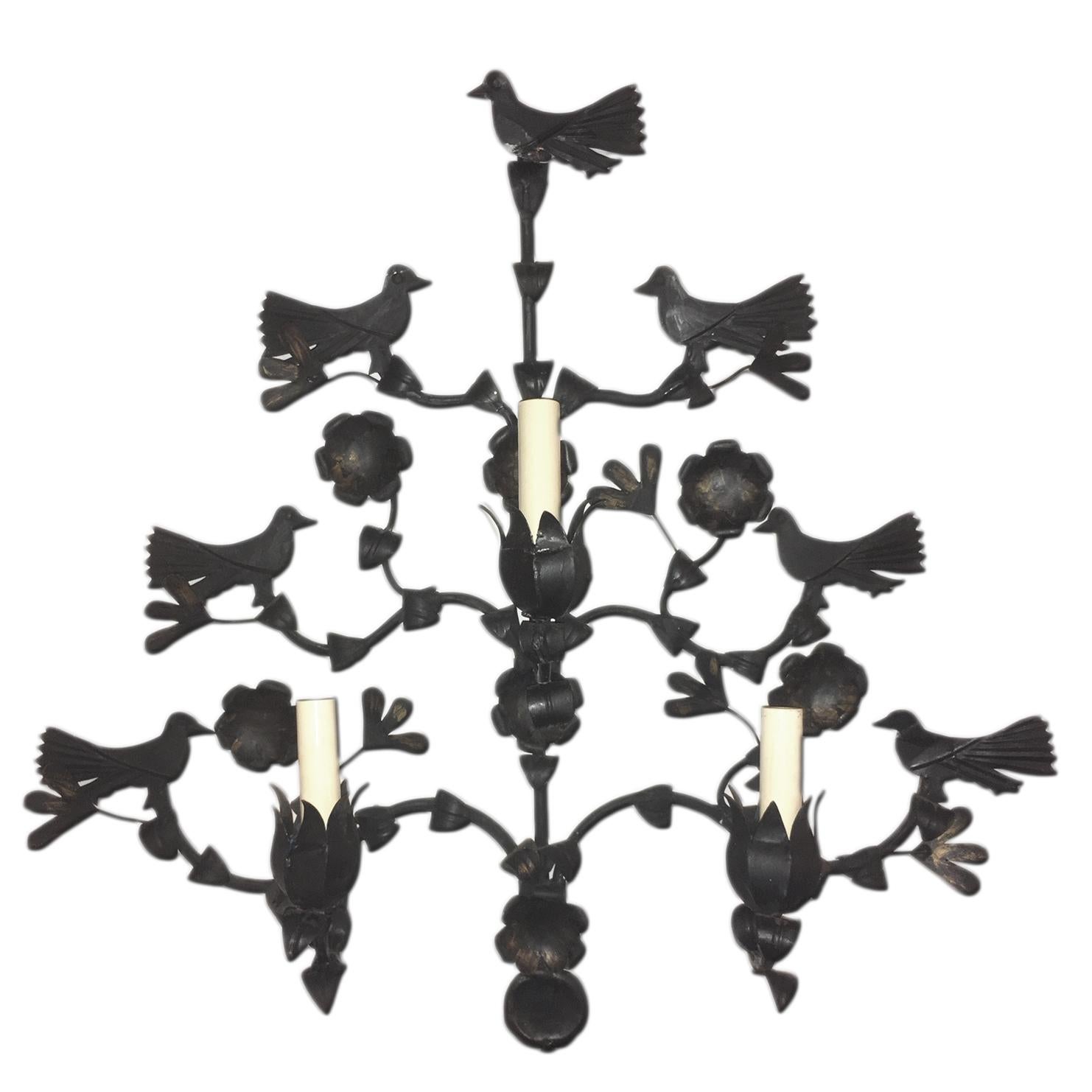wrought iron birds