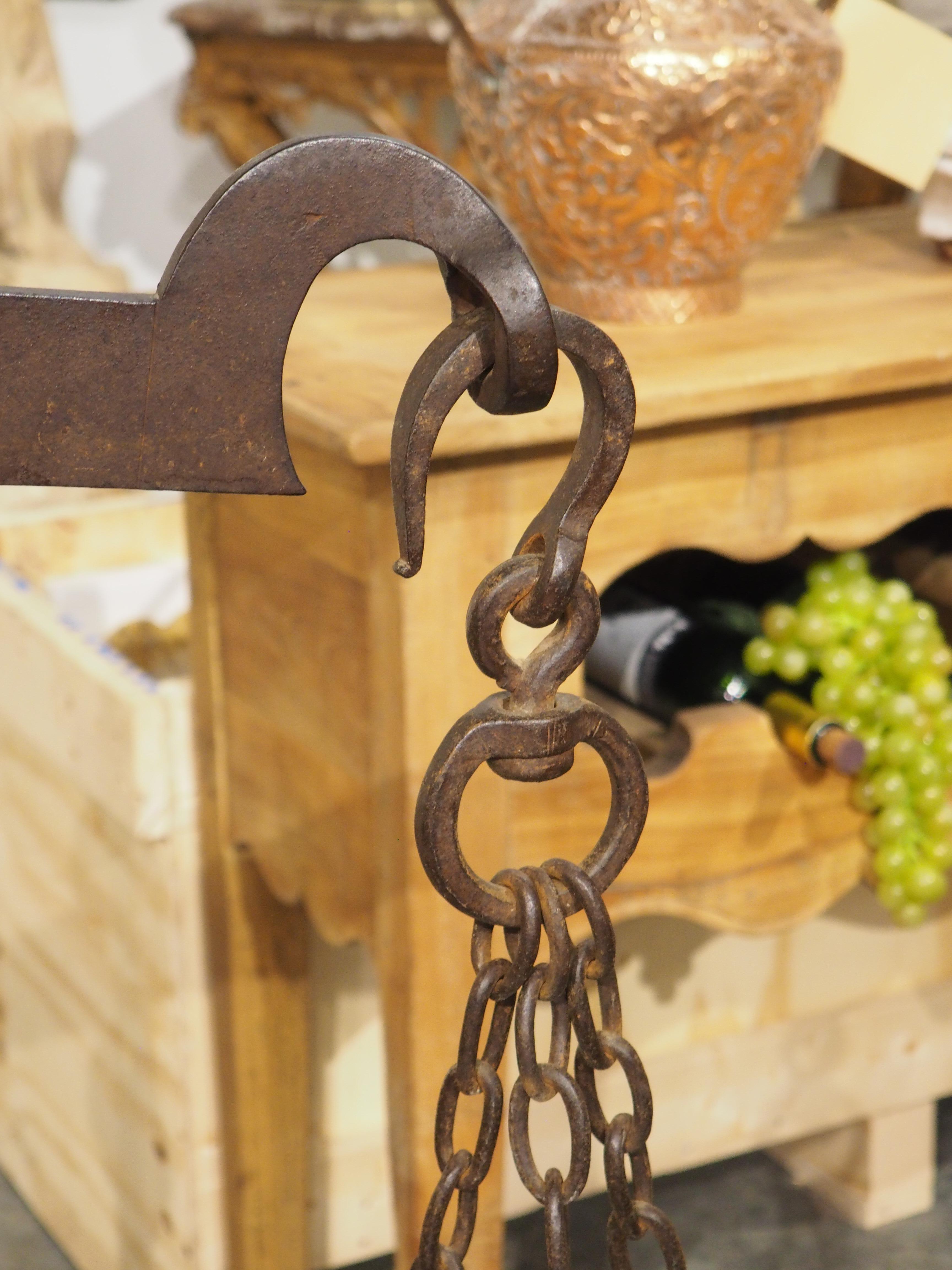 Métal Large Wrought Iron Mid-19th Century Scale from Catalonia en vente