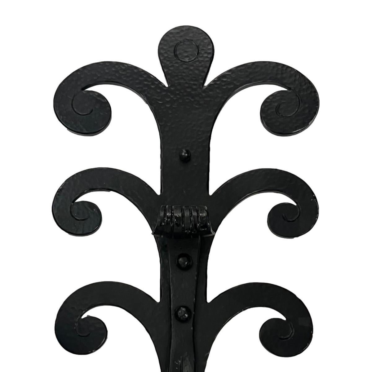 French Large Wrought Iron Sconces For Sale
