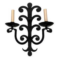 Grandes appliques en fer forgé