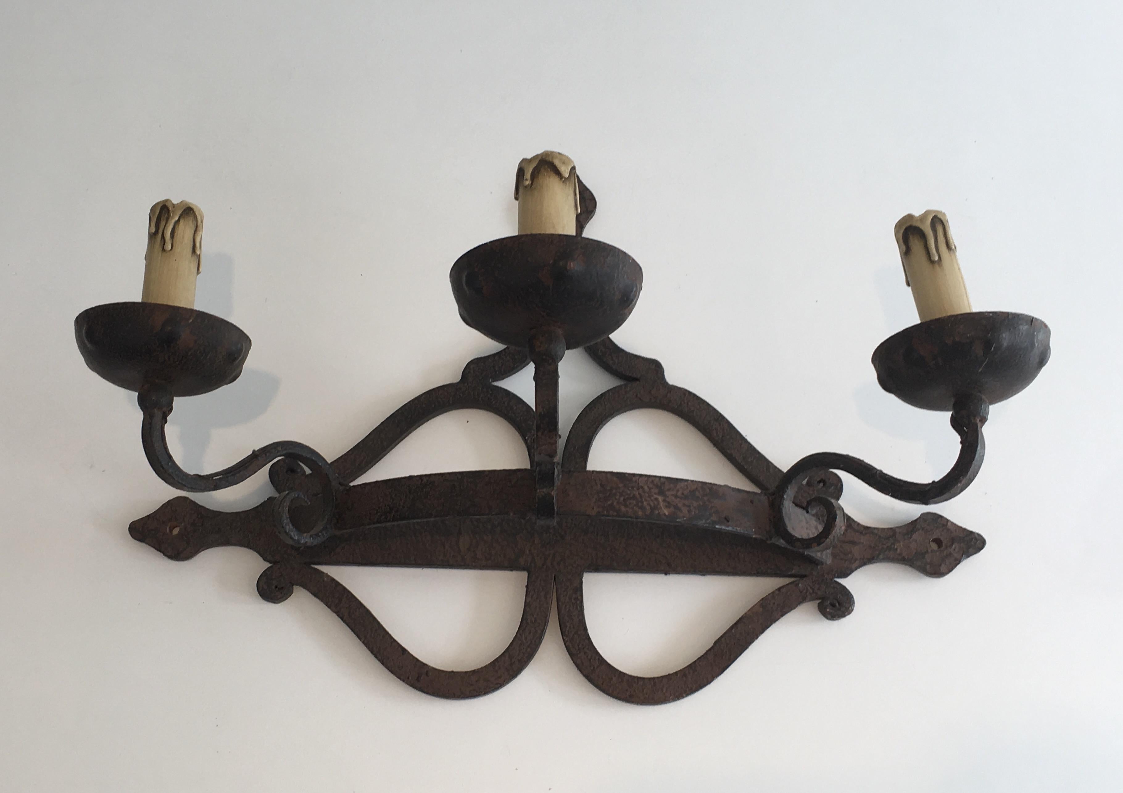 iron wall light