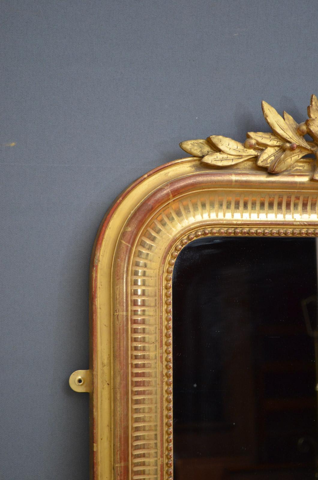 gilded french mirror