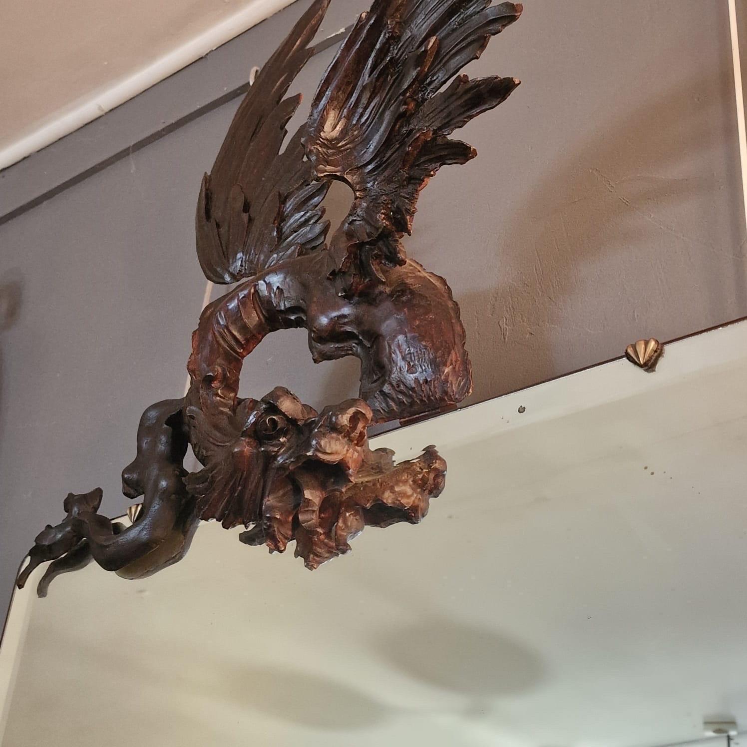 Large XIXth « dragon » mirror For Sale 5