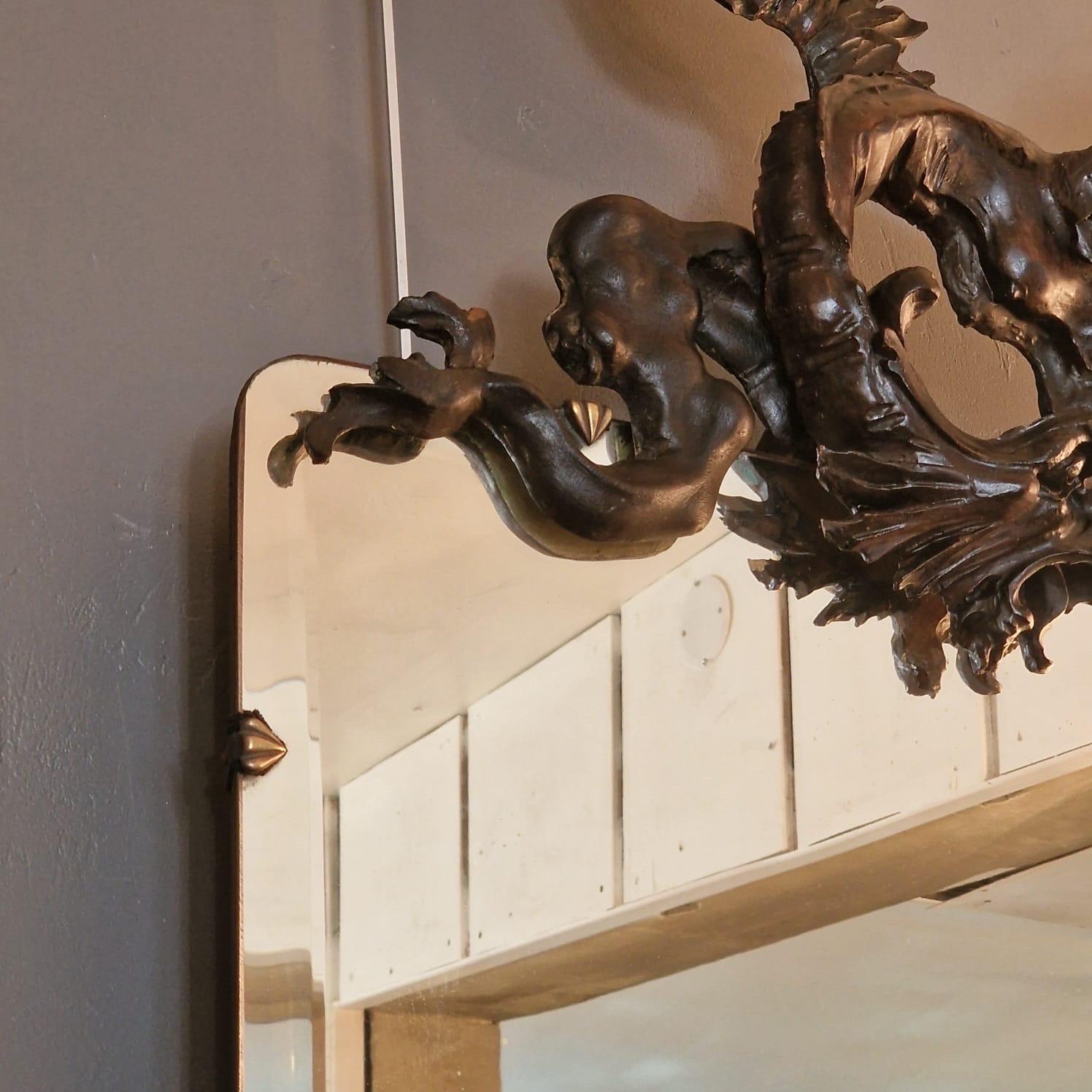 Large XIXth « dragon » mirror For Sale 2