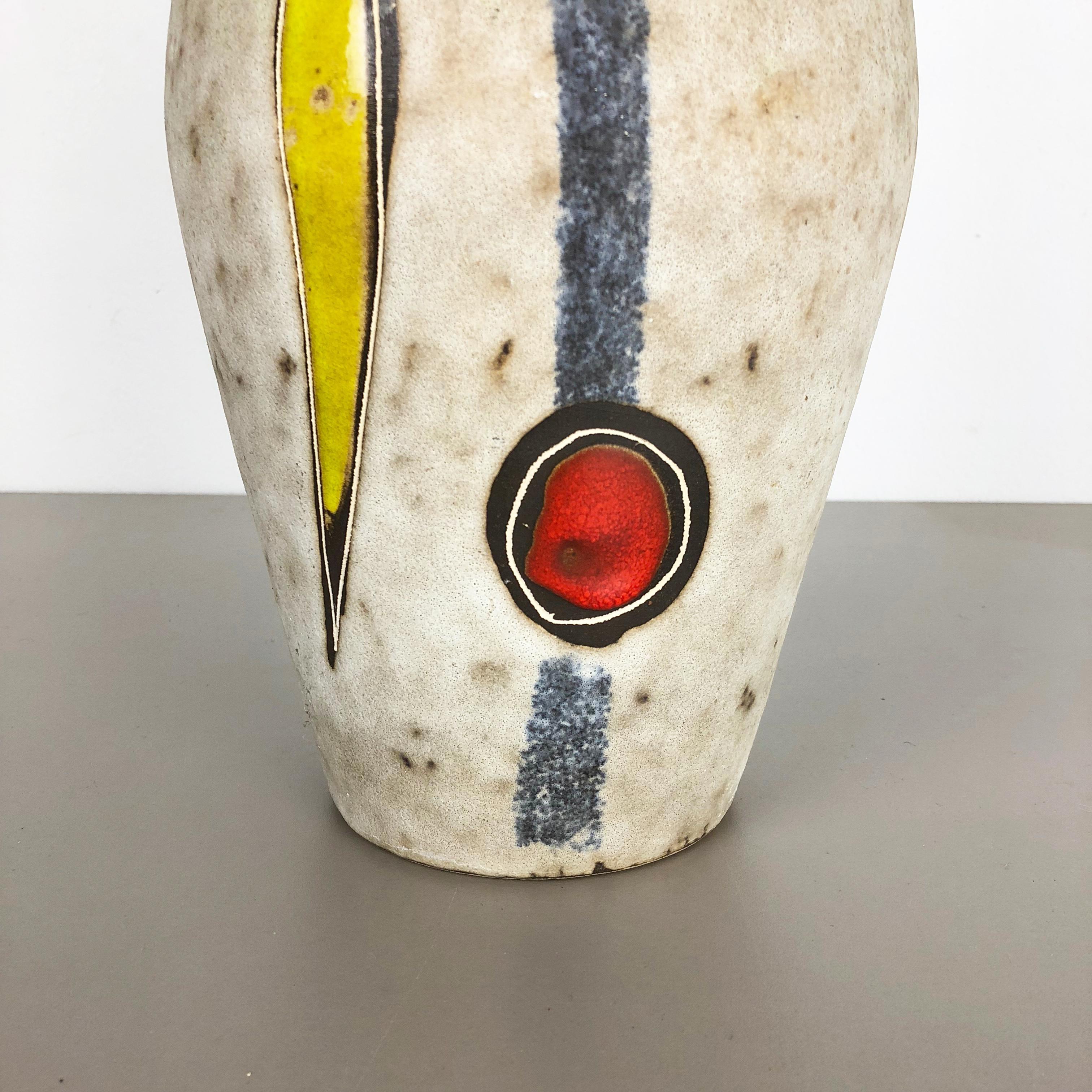 Extra Large Vintage Pottery Fat Lava Vase Made by Scheurich, Germany, 1960s 1