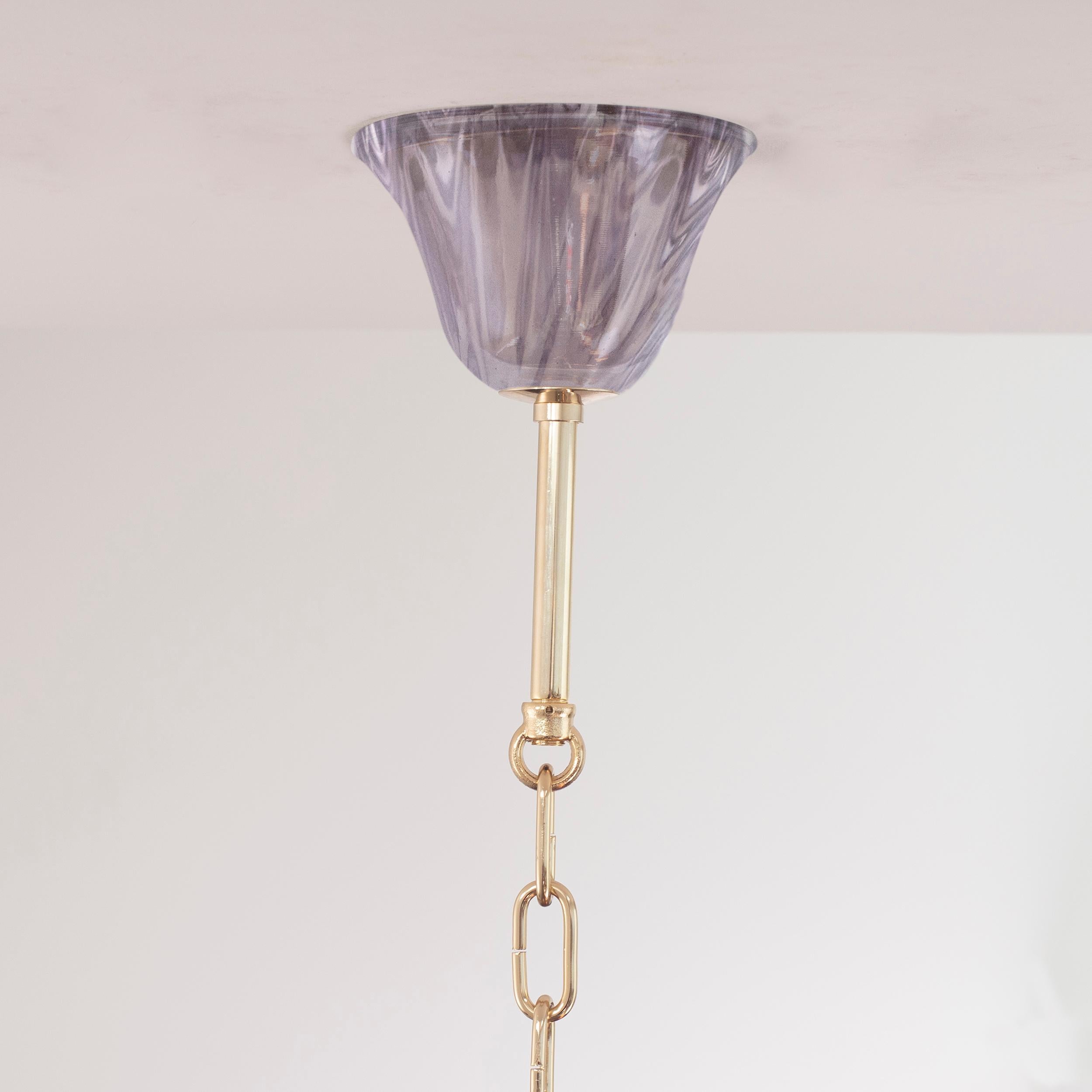 Large XL Simplicissimus Chandelier 10+5 Arms Wisteria Murano Glass by Multiforme For Sale 4