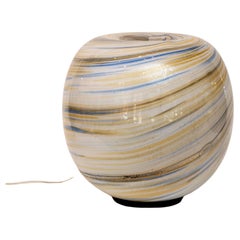 Large XX Century Murano Swirl Blown Table Lamp