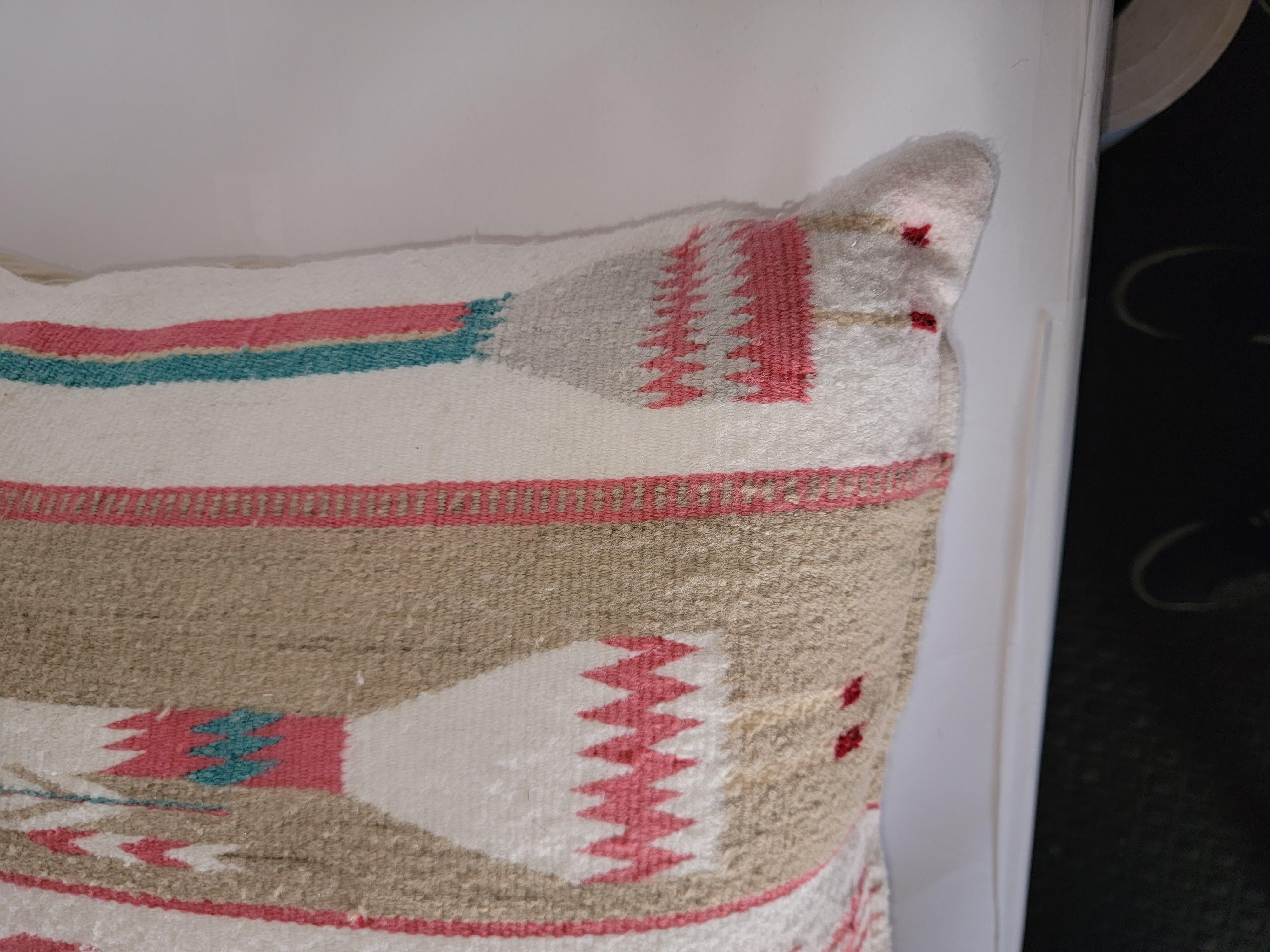 Adirondack Large Yei Indian Weaving Pillows For Sale