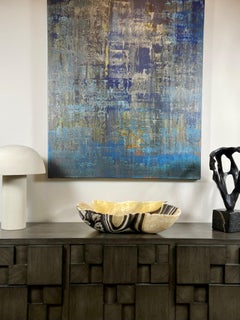 Large Yellow and Black Banded Onyx Bowl