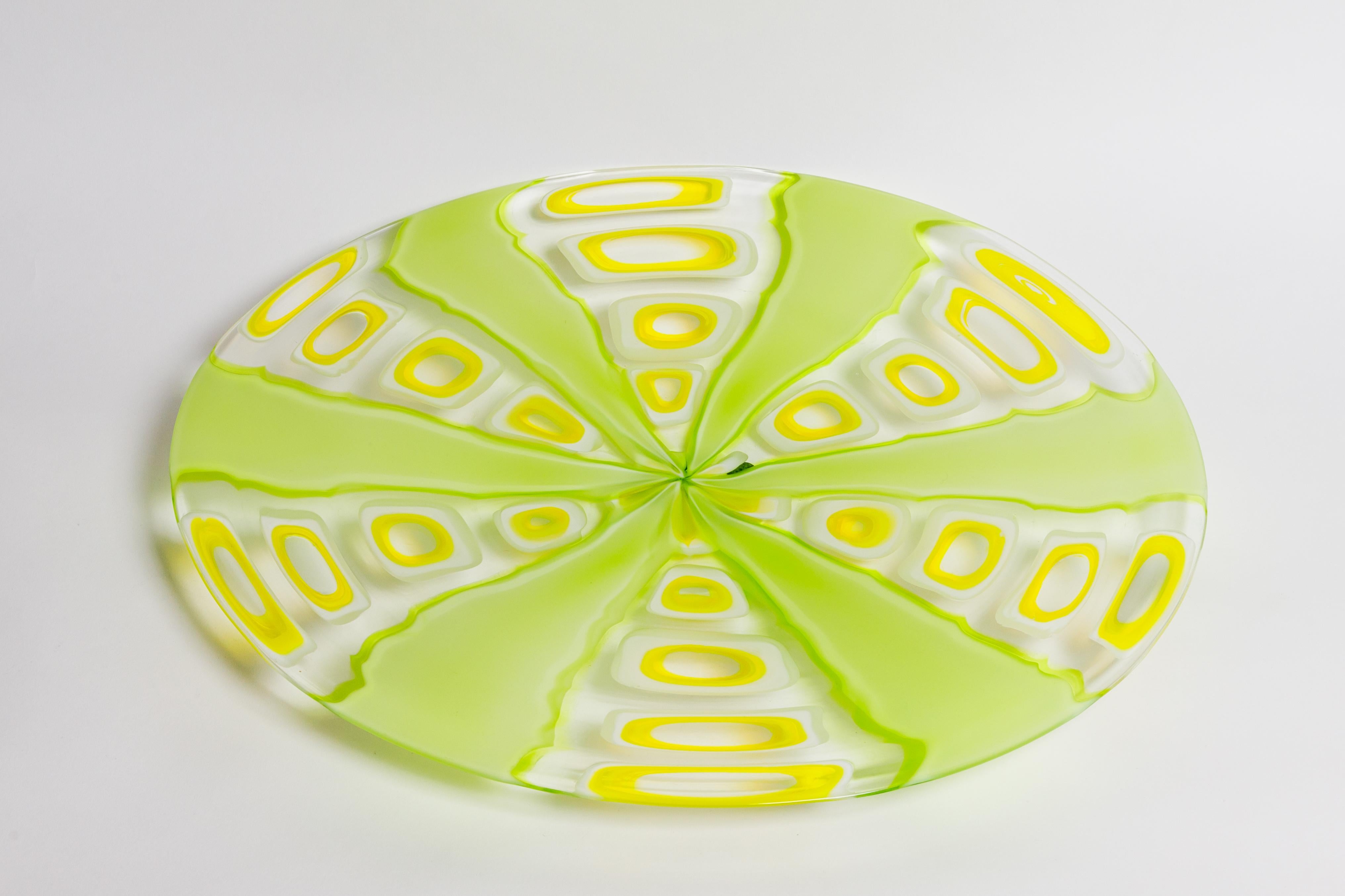 lime green dishes