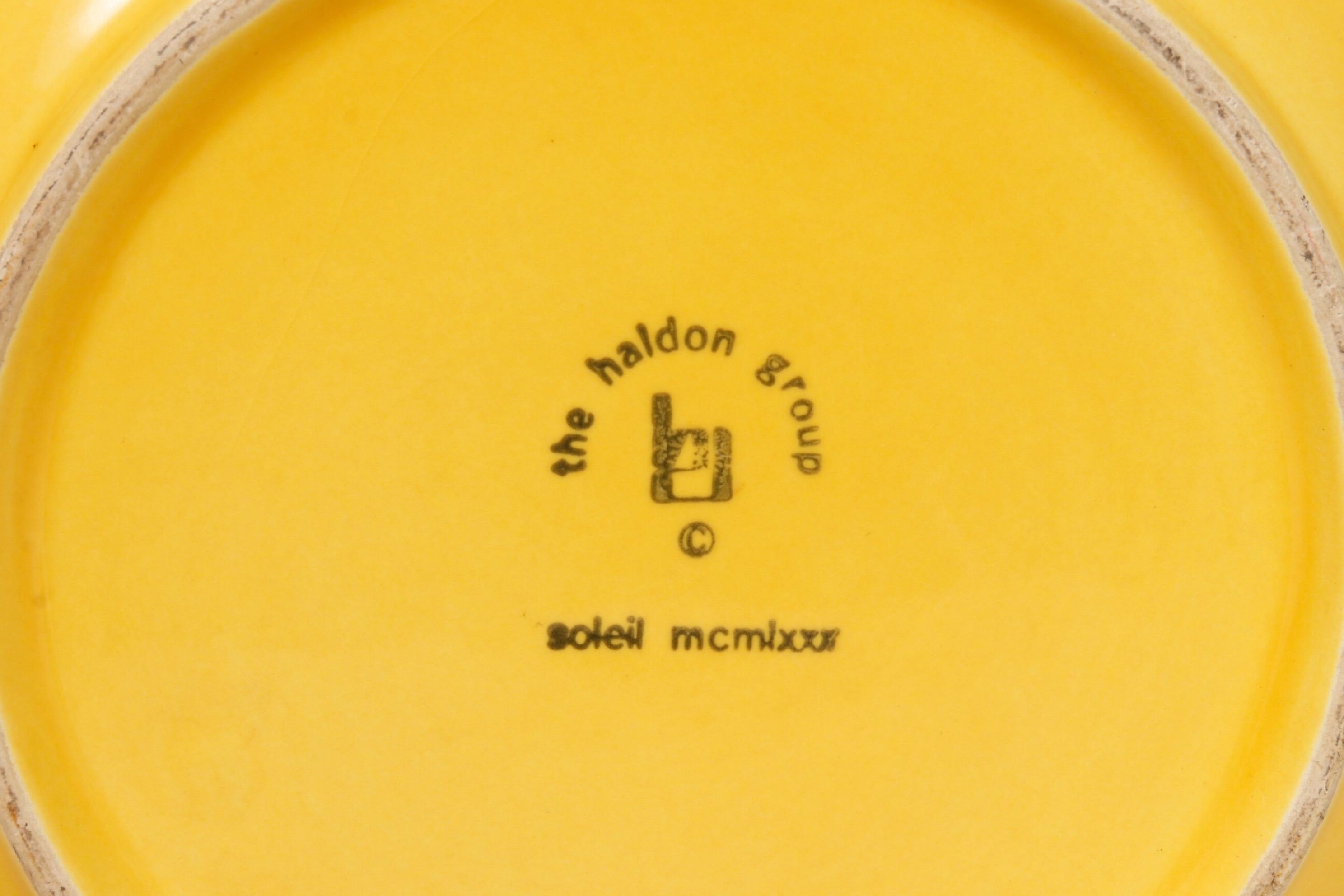Large Yellow Ceramic Bowl, 1980 1