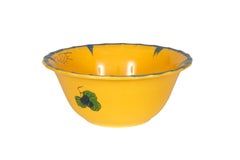 Vintage Large Yellow Ceramic Bowl, 1980