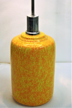 Large Yellow Ceramic Table Lamp, 1960s