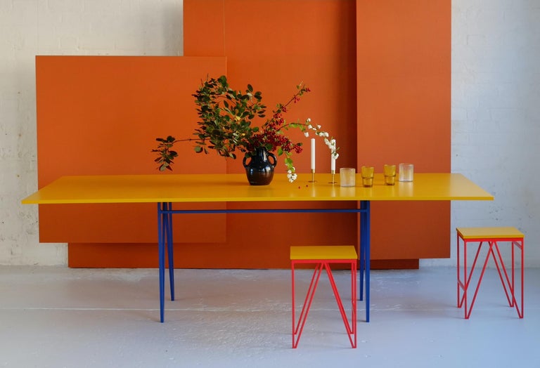 Large Yellow Colour Play Dining Table, Customisable For Sale at 1stDibs