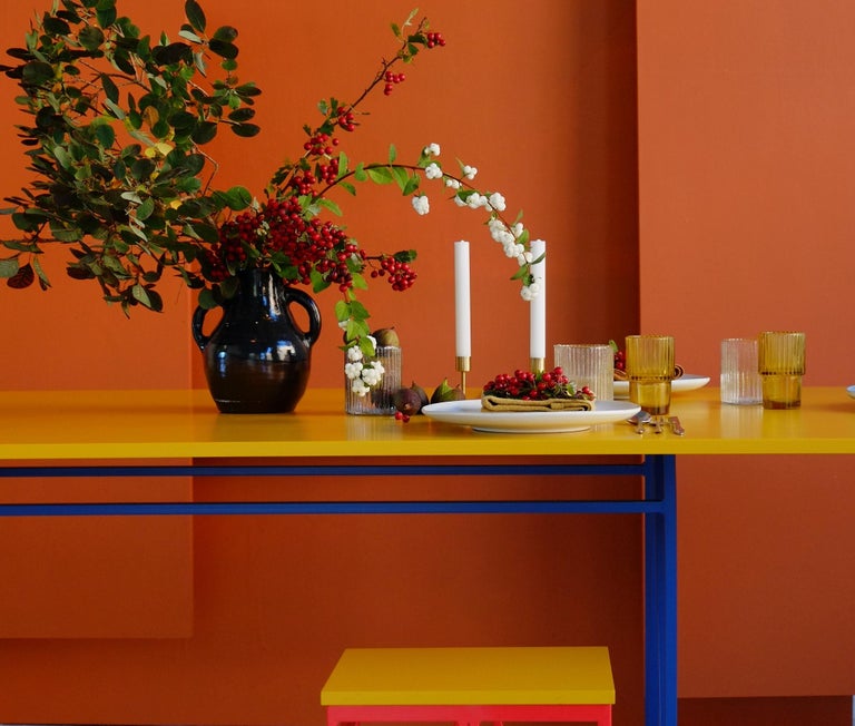 Large Yellow Colour Play Dining Table, Customisable For Sale at 1stDibs