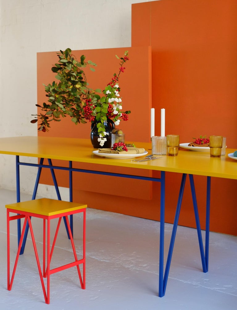 Large Yellow Colour Play Dining Table, Customisable For Sale at 1stDibs