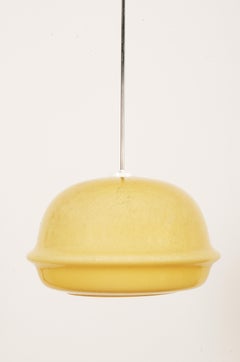 Large Yellow Glass Pendant
