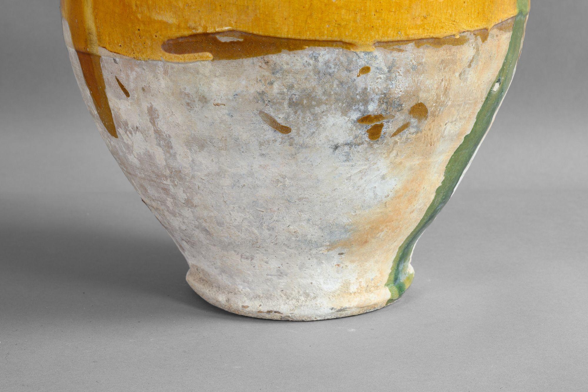  Large half glazed French jug. Circa 1900

H 39cm x W 28cm x D 28cm