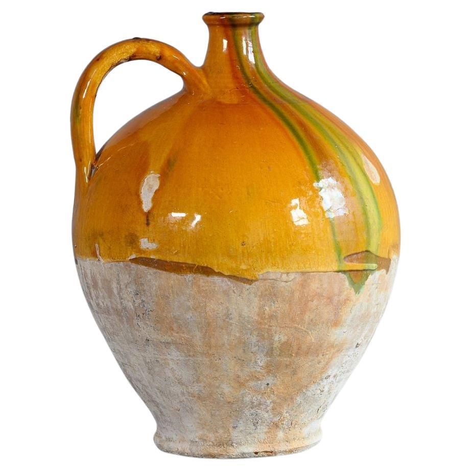 Large Yellow Glazed Jug