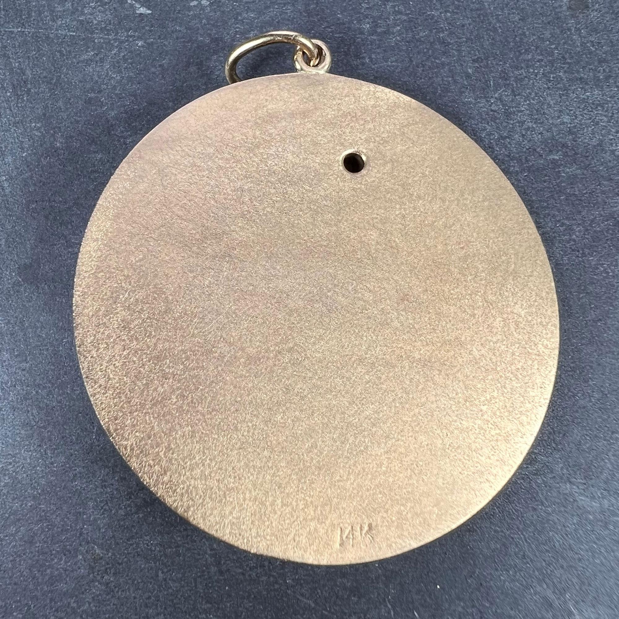 large gold medallion