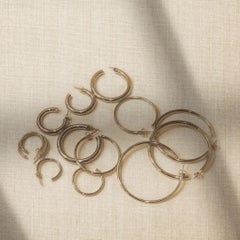 Large Yellow Gold Hoop Earrings - 45mm