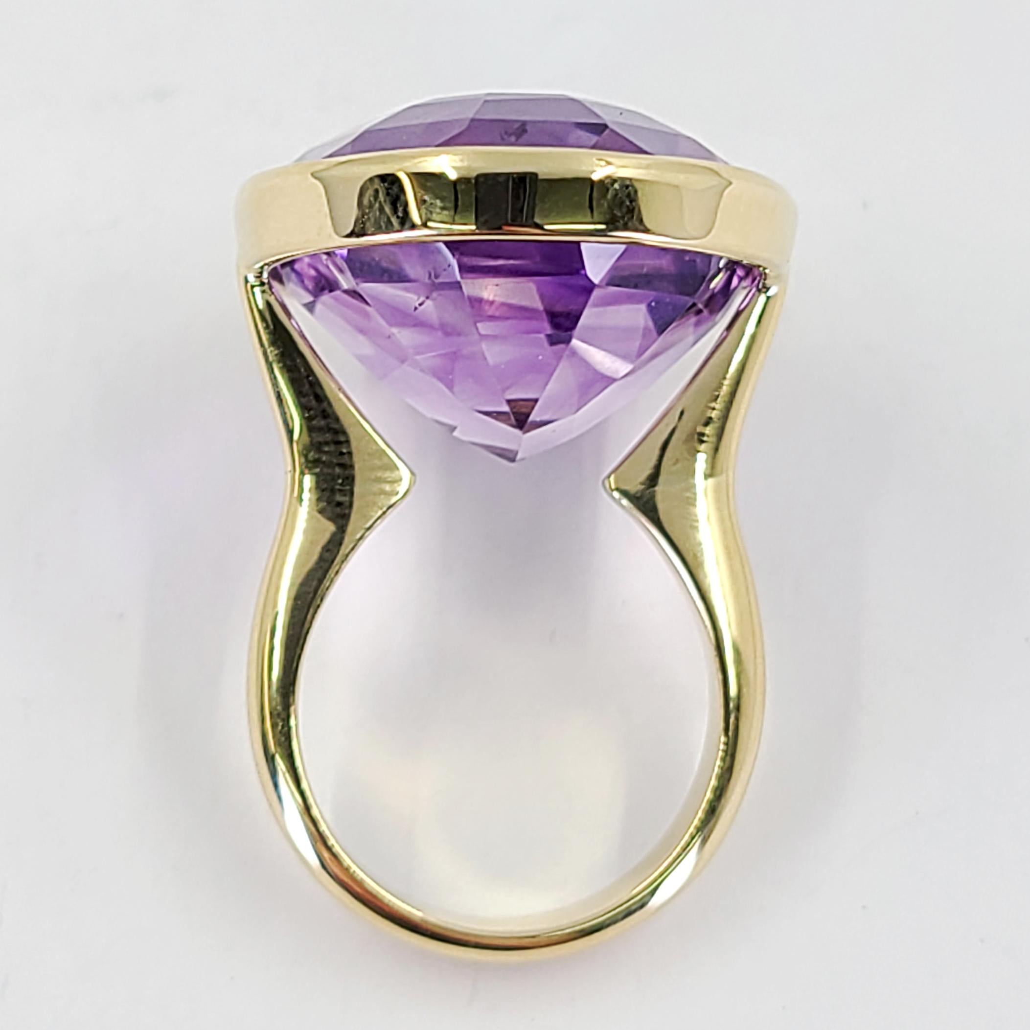 Francis & Gaye PRE-LOVED 18ct Gold Diamond and Amethyst Ring - Jewellery  from Francis & Gaye Jewellers UK