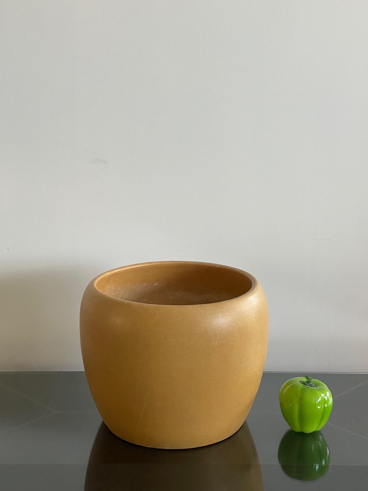 Mid-Century Modern Large Yellow Ochre Planter by Gainey