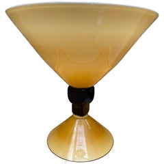 Large Yellow Vase, Andrea Zilio Murano Glass