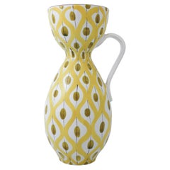 Large Yellow Vase Faience, Stig Lindberg, Gustavsbergs Studio
