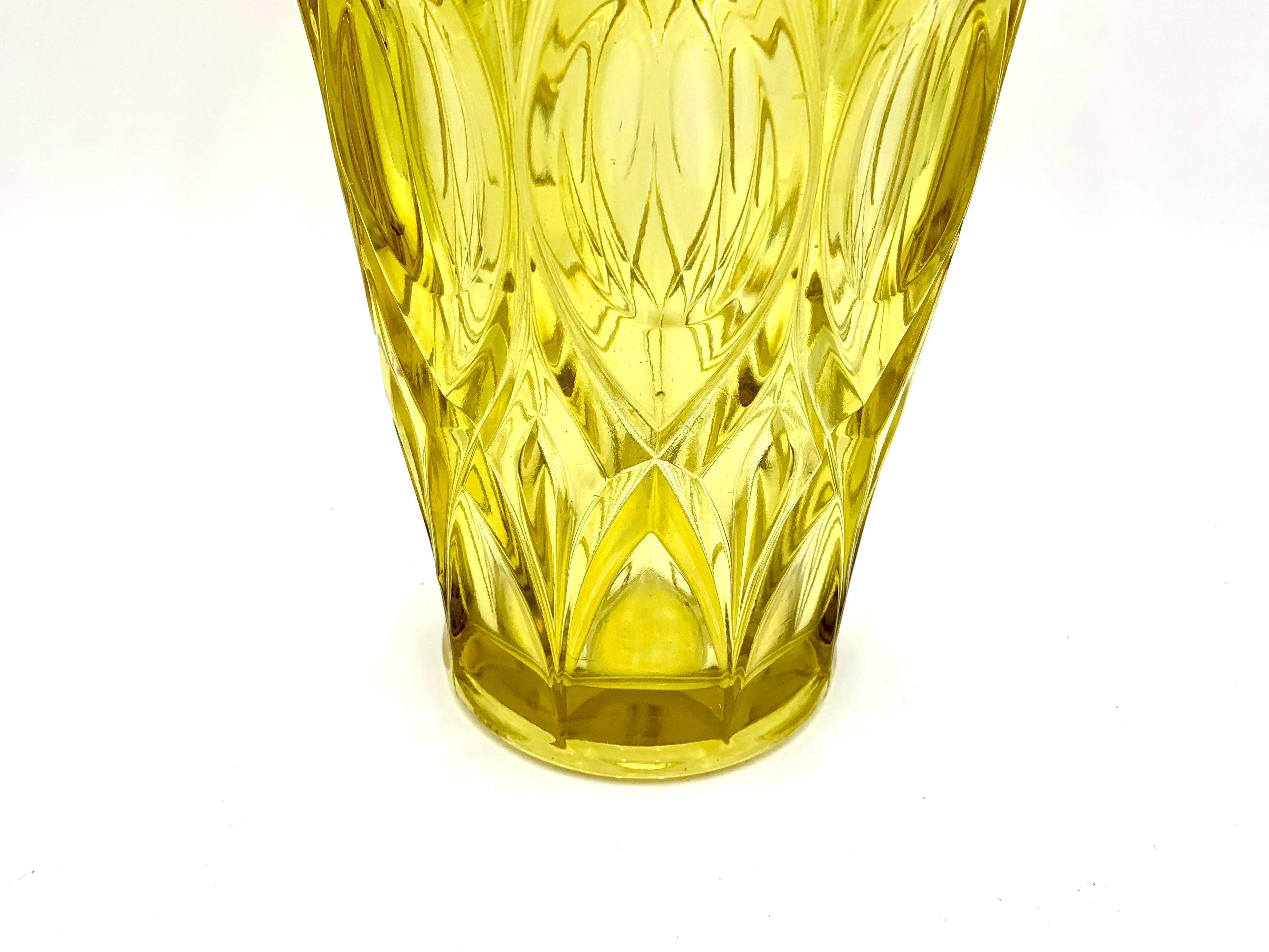 Late 20th Century Large Yellow Vase, Italy, 1970s