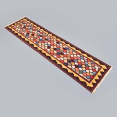 Large Yeni Kilim Runner Rug, 128"L - Mezzanine Gallery Shop at Metropolitan Muse