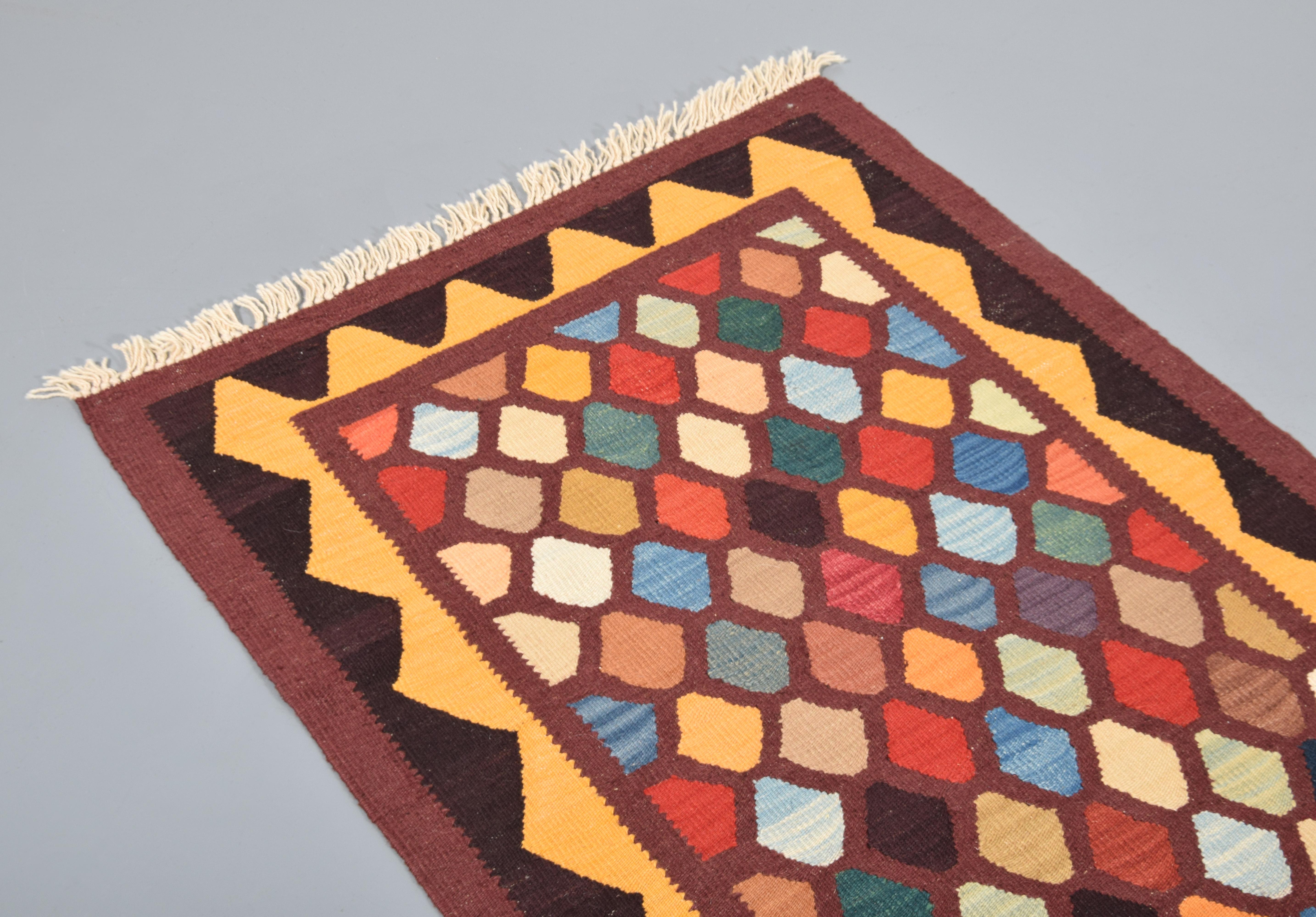 Large Yeni Kilim Runner Rug, 128