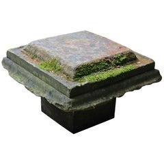 Large York Stone Garden Table Feature, 1800s