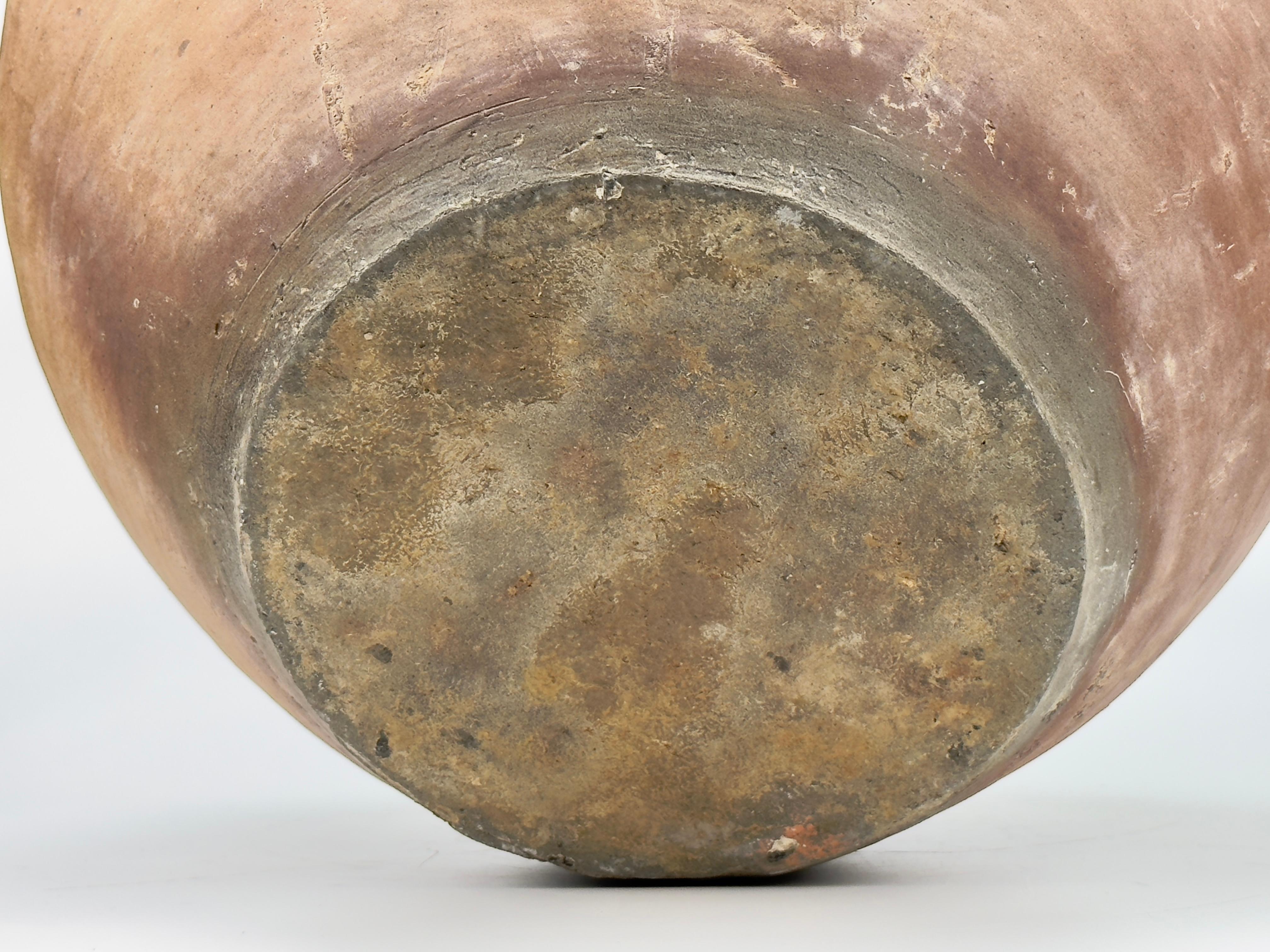 Großes kugelförmiges JAR aus Steinzeug, Han Dynasty-Drei Reiche, Yue im Angebot 5