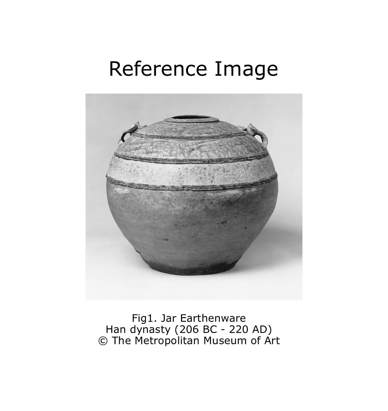 Large Yue Globular Stoneware Jar, Han Dynasty-Three Kingdoms For Sale 12
