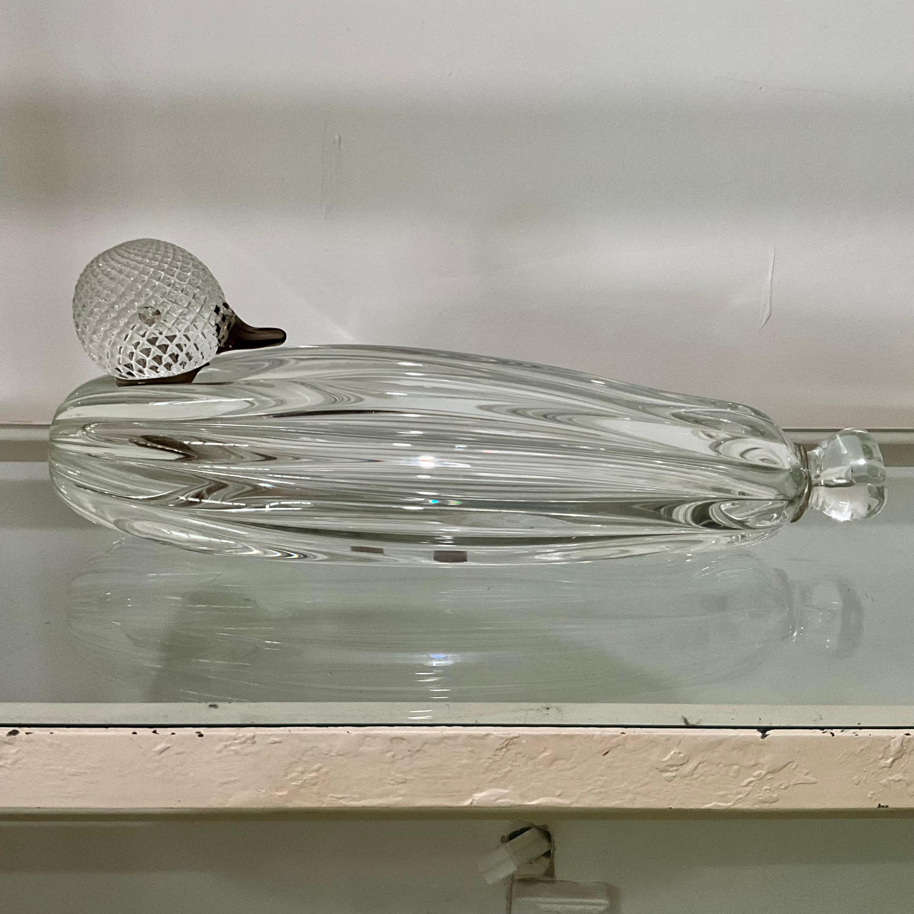 Grande scultura di anatra in vetro di Murano di Zanetti Murano, firmata, Italia, XX secolo in vendita 5