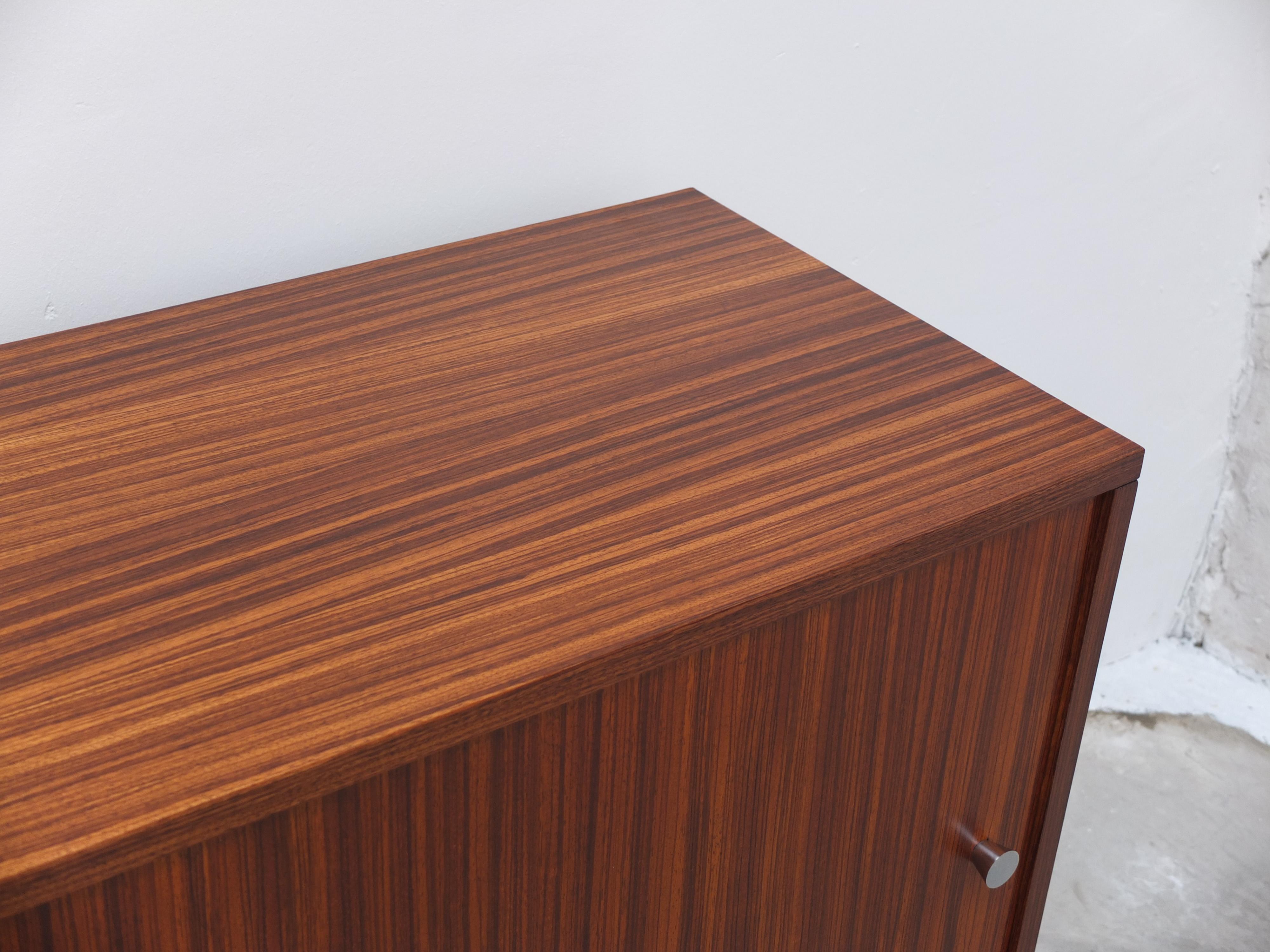 20th Century Large Zebrano Sideboard by Alfred Hendrickx for Belform, 1960s For Sale