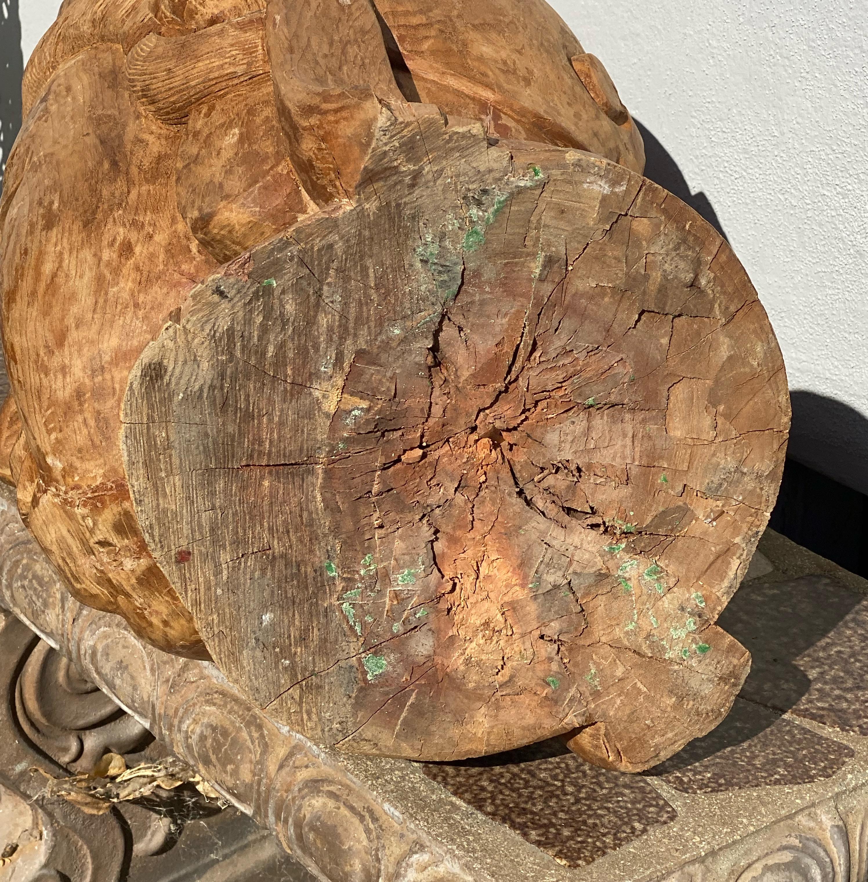 Large Zen Garden Shrine Head of Guanyin Buddha Statue For Sale 2