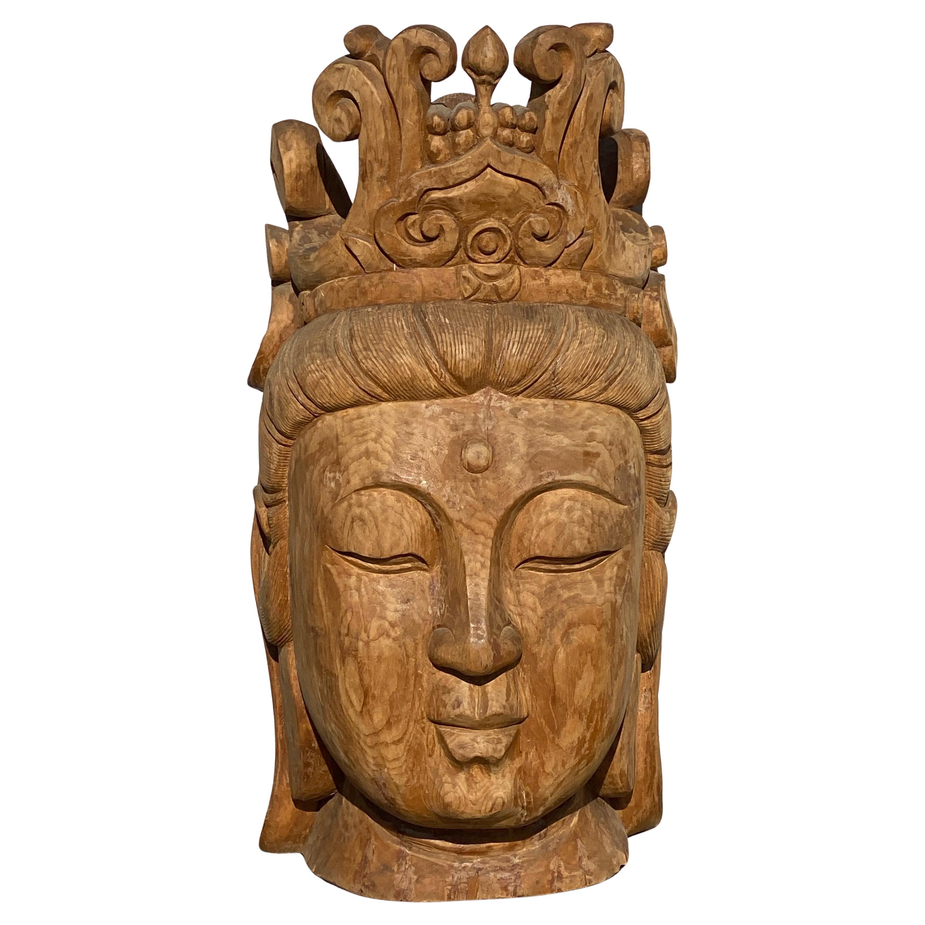Gran Santuario de Jardín Zen Estatua de Buda Cabeza de Guanyin