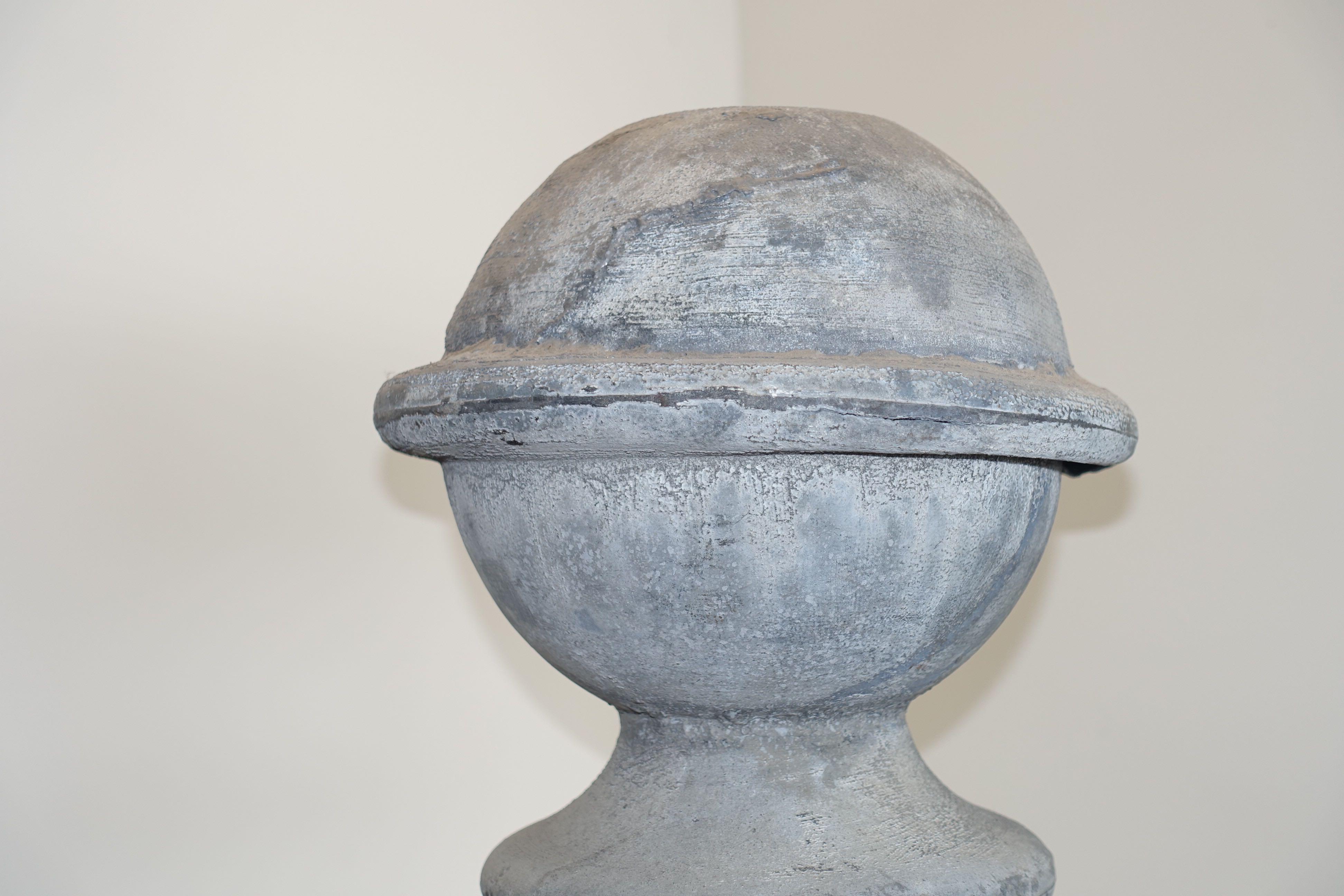 Large Zinc Finial Sculpture, France, 19th Century In Good Condition In New York, NY