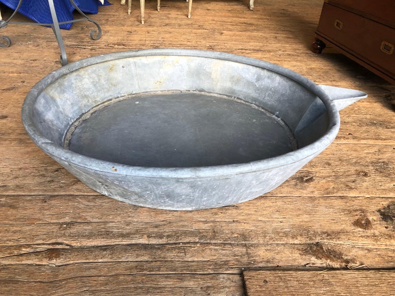 Large Zinc Pan, 19th Century at 1stDibs