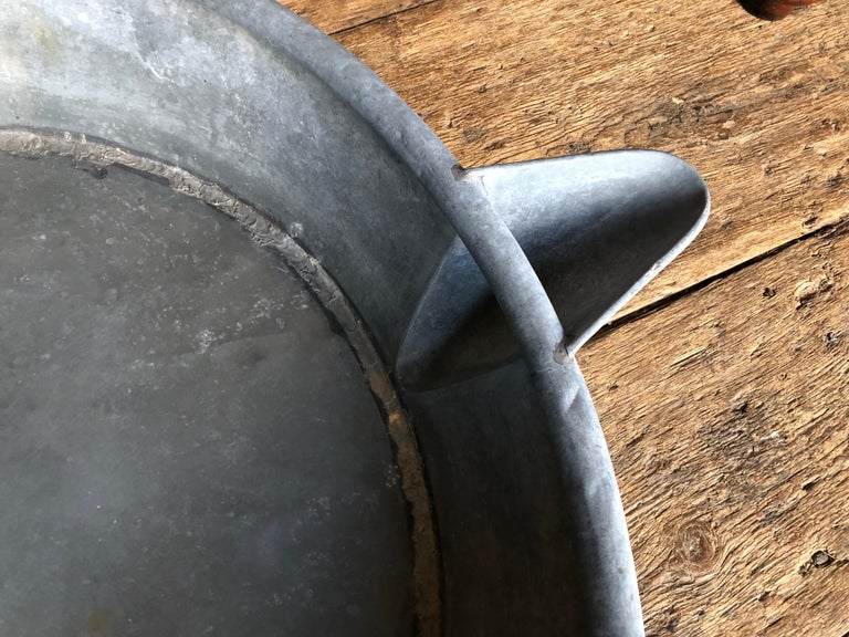Large Zinc Pan, 19th Century at 1stDibs