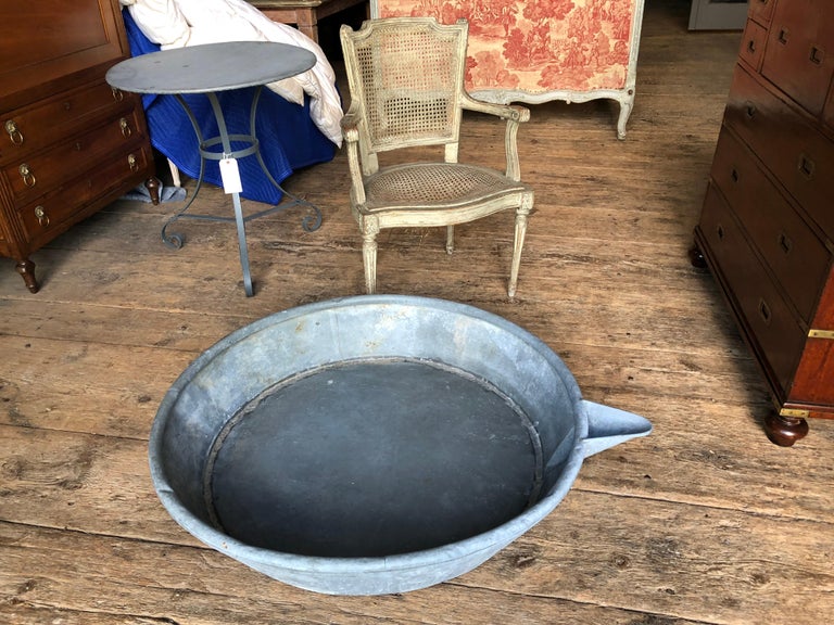 Large Zinc Pan, 19th Century at 1stDibs