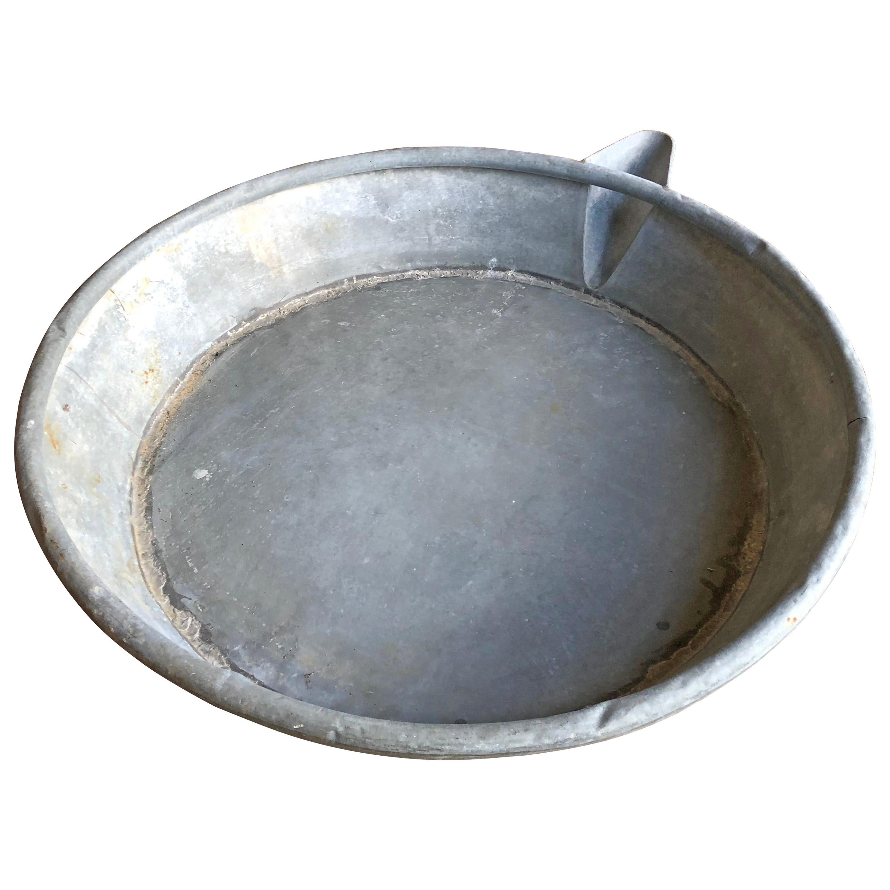 Large Zinc Pan, 19th Century